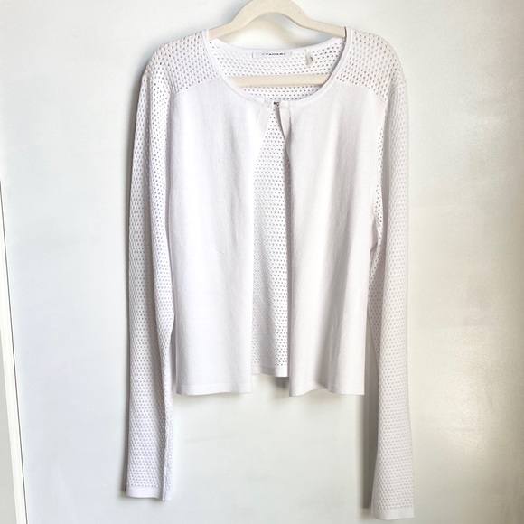 [NWoT] T Tahari Laser Cut Lightwgted Cardigan *NEW - Picture 8 of 13